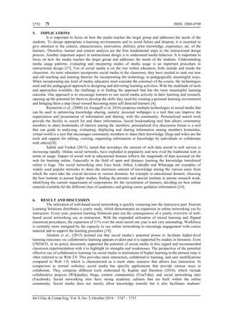 The Impact of Social Media Technologies on Adult Learning | PDF