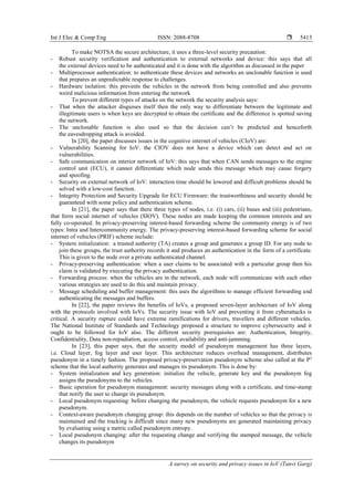 A survey on security and privacy issues in IoV | PDF