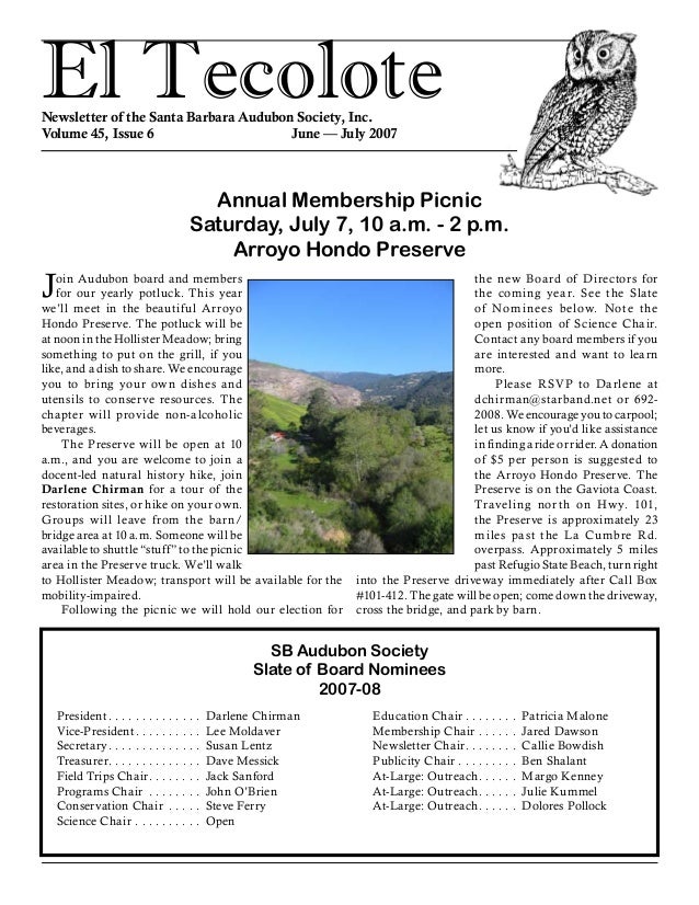 Jul 2007 Santa Barbara Audubon