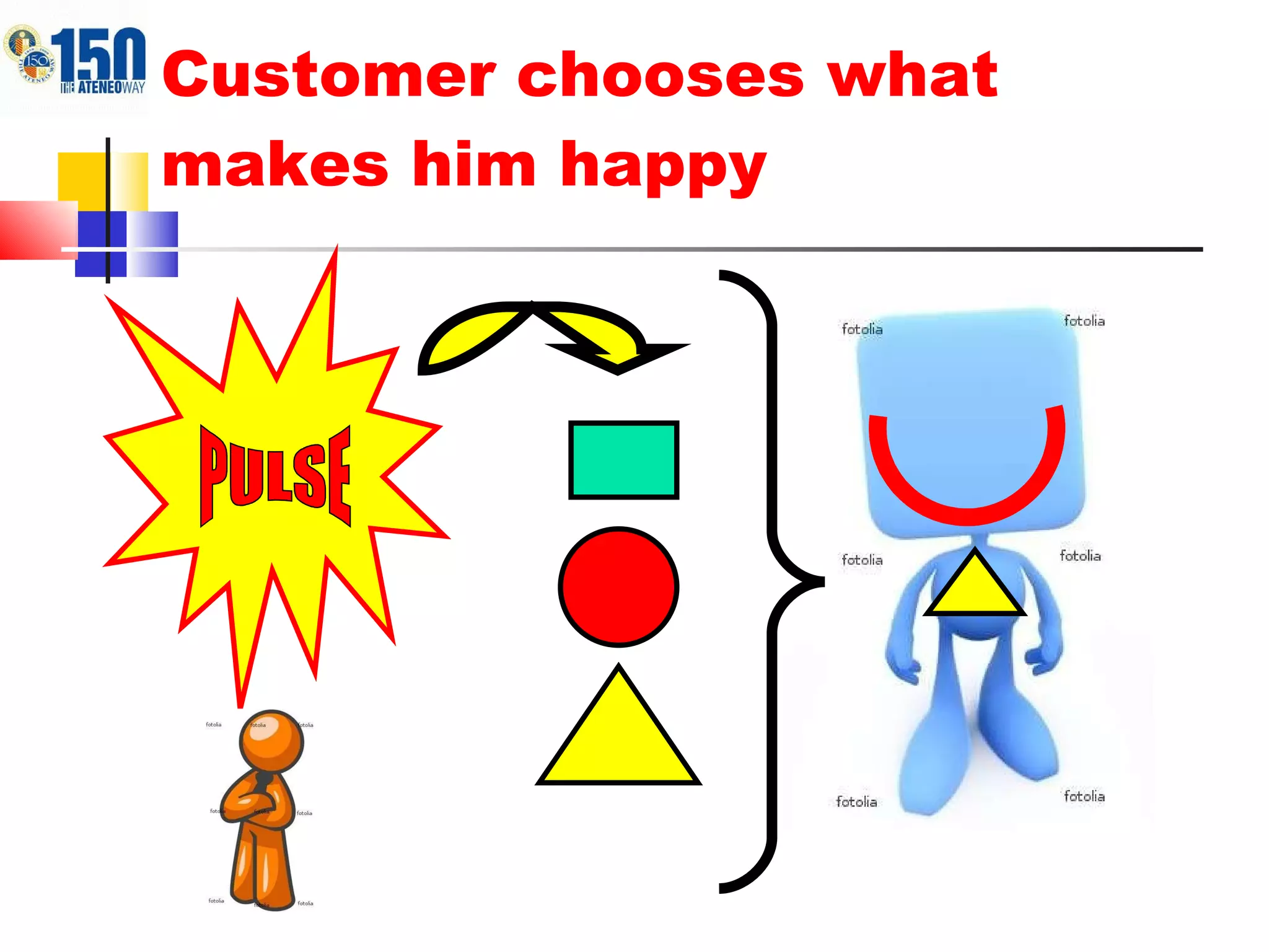 Customer chooses what makes him happy PULSE 