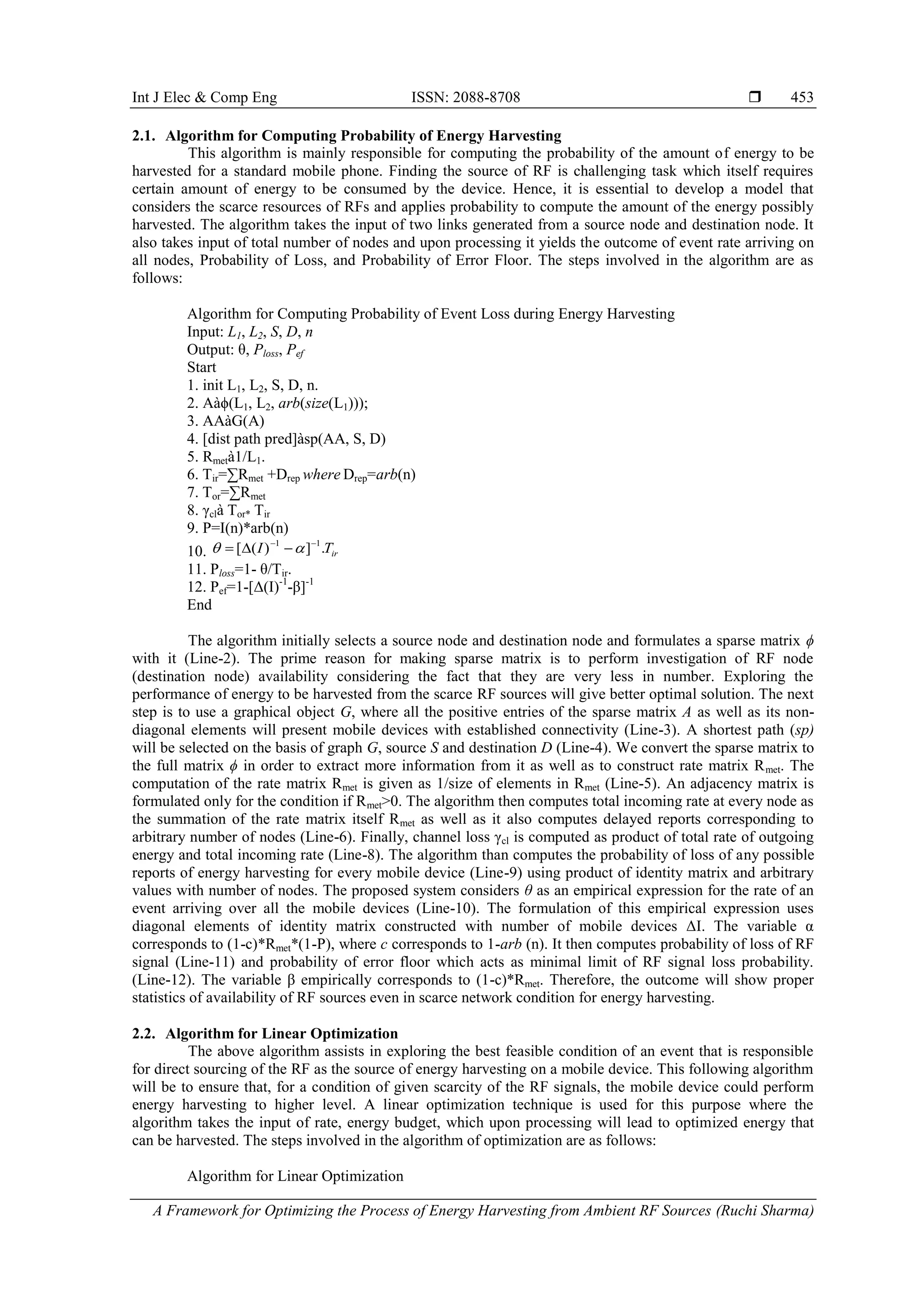 A Framework for Optimizing the Process of Energy Harvesting from ...