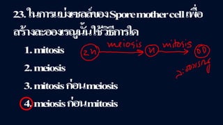 ข้อสอบ+เฉลย การสืบพันธุ์ของพืชดอก ชั้นมัธยมศึกษาปีที่ 5