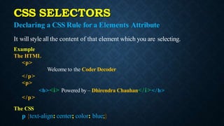 html-css | PPTX | Web Development | Internet