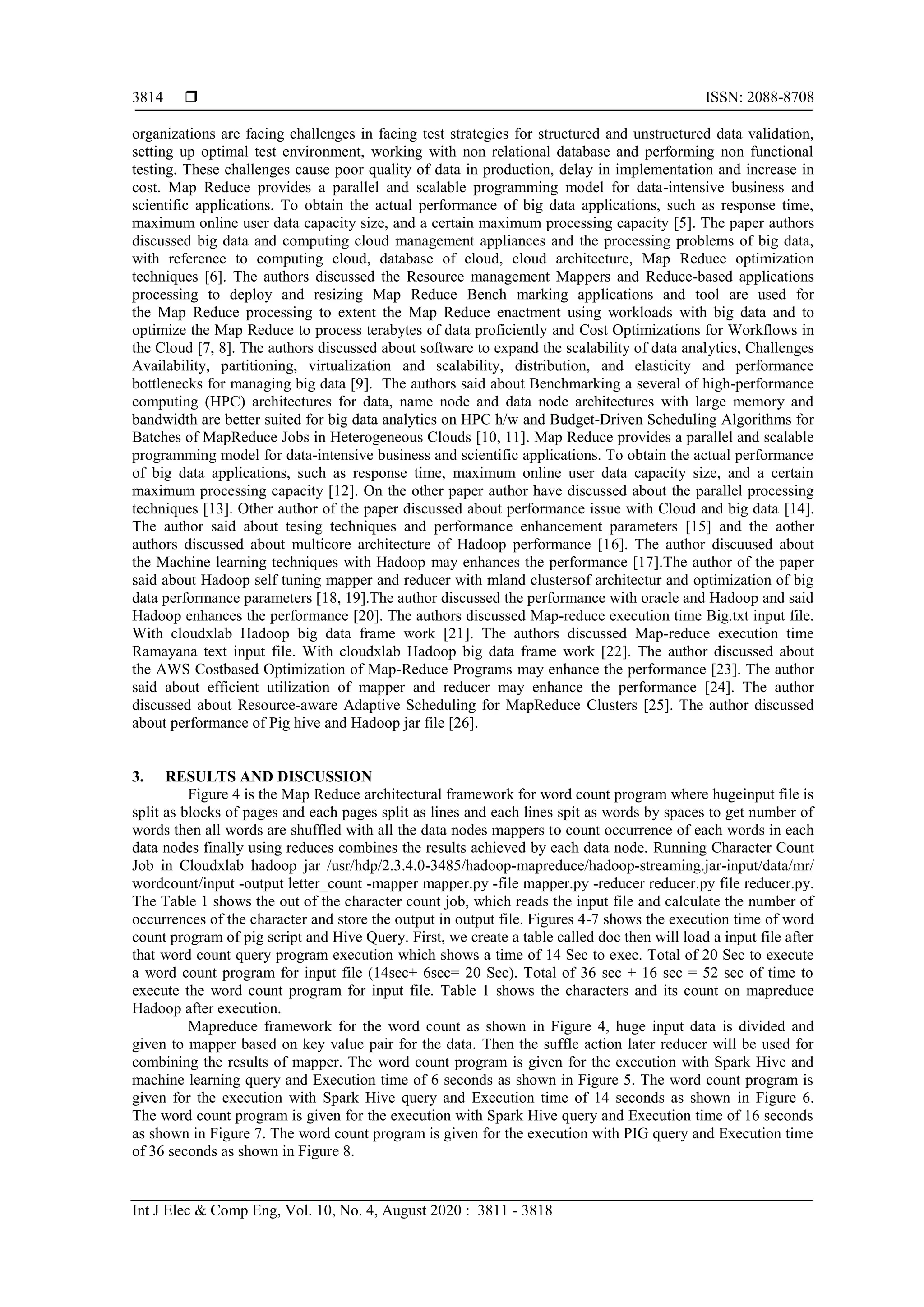 Performance evaluation of Map-reduce jar pig hive and spark with ...