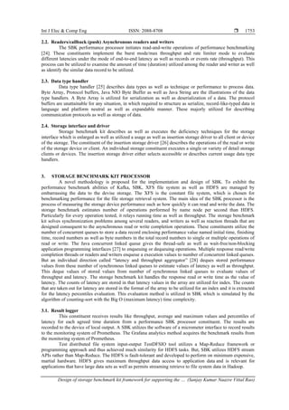 Design of storage benchmark kit framework for supporting the file ... image.