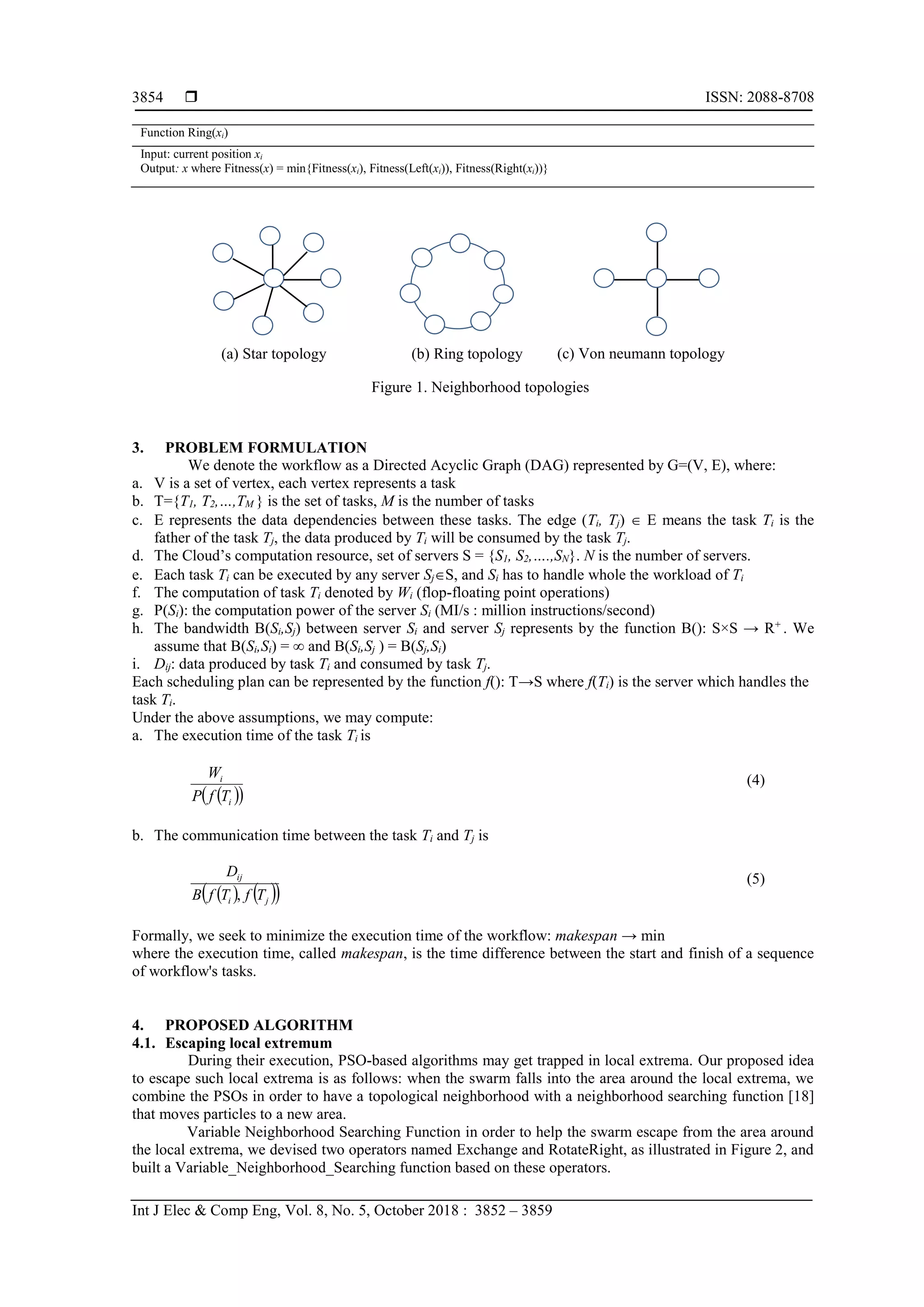 An Effective PSO-inspired Algorithm for Workflow Scheduling | PDF