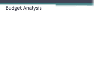 Budget Analysis
