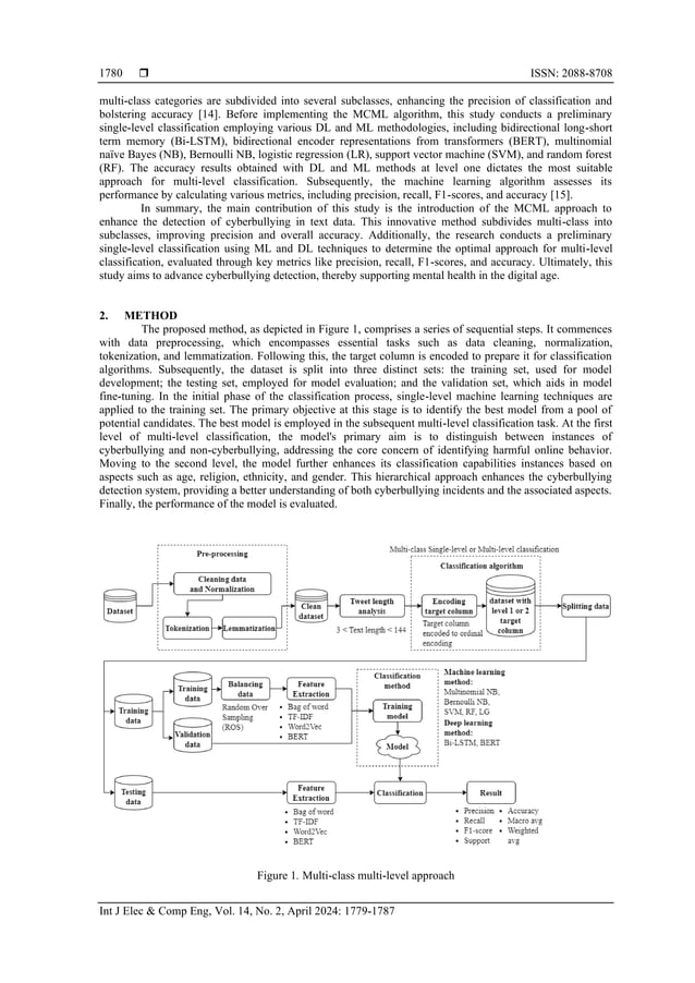 Improving cyberbullying detection through multi-level machine learning ...