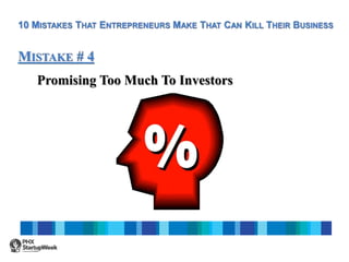 Promising Too Much To Investors
 