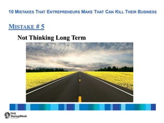 Not Thinking Long Term
 