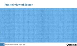 Energy Efficiency Report, August 201615
Funnel view of Sector
 