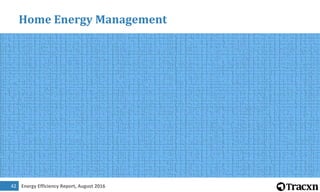 Energy Efficiency Report, August 201642
Home Energy Management
 