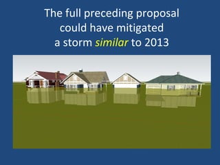 The full preceding proposal
could have mitigated
a storm similar to 2013
 