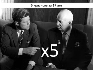 5 кризисов за 17 лет 
х5  