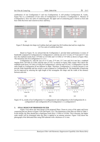 Band-pass Filter with Harmonics Suppression Capability | PDF