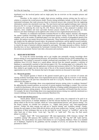 Process Mining in Supply Chains: A Systematic Literature Review | PDF