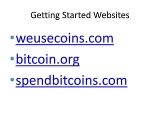Bitcoin 101 Intro Presentation | PPTX