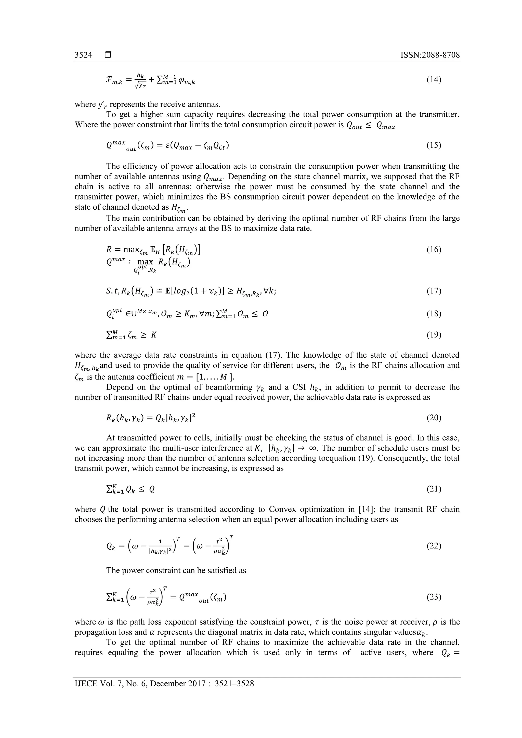 Adaptive Antenna Selection and Power Allocation in Downlink Massive ...