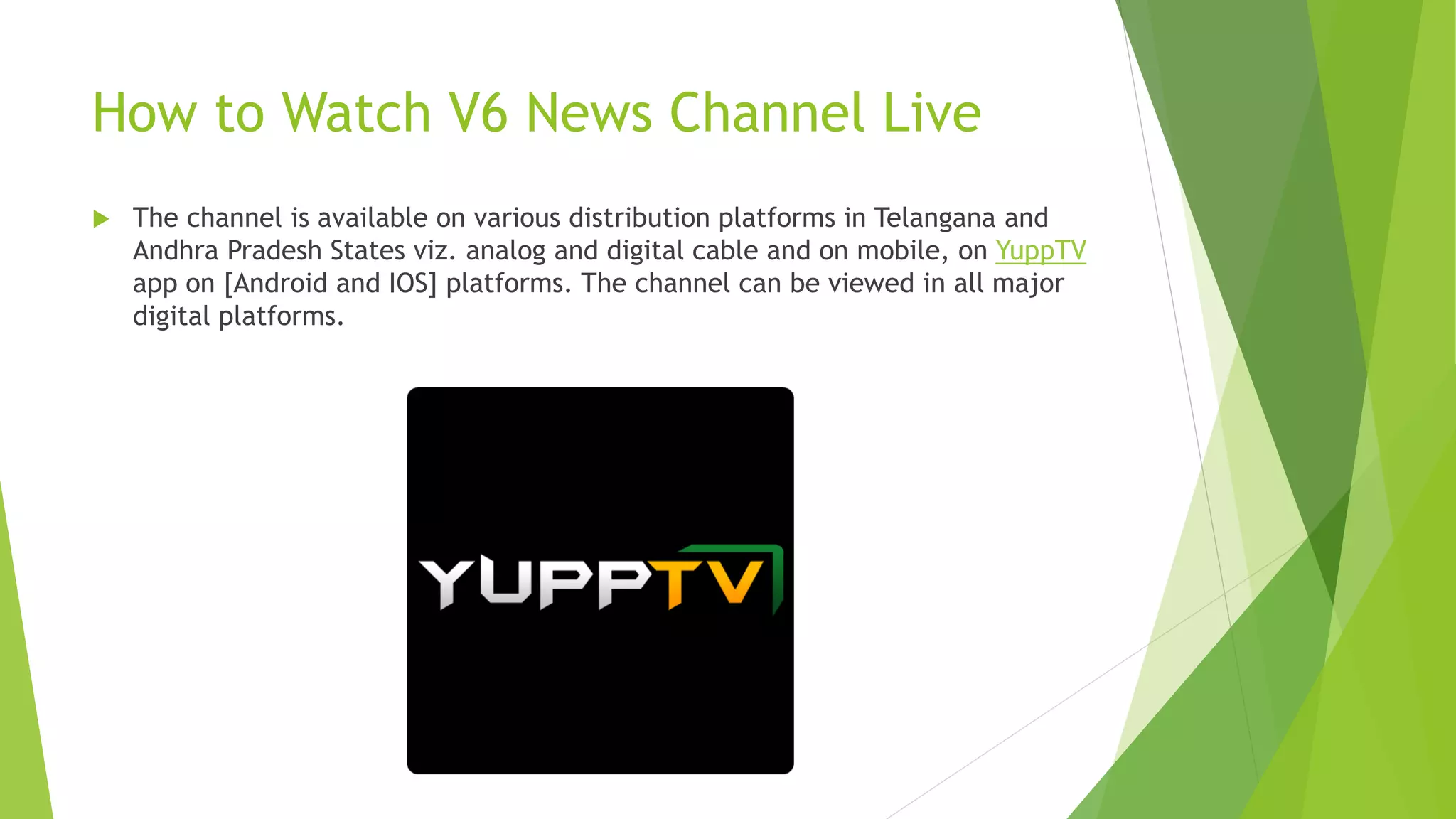 V6 news live | Telugu News Channel | PPTX