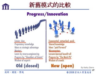 新舊模式的比較 By Kathy Sierra 