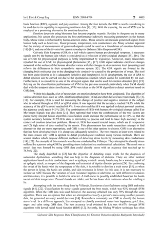Galvanic Skin Response Data Classification for Emotion Detection | PDF