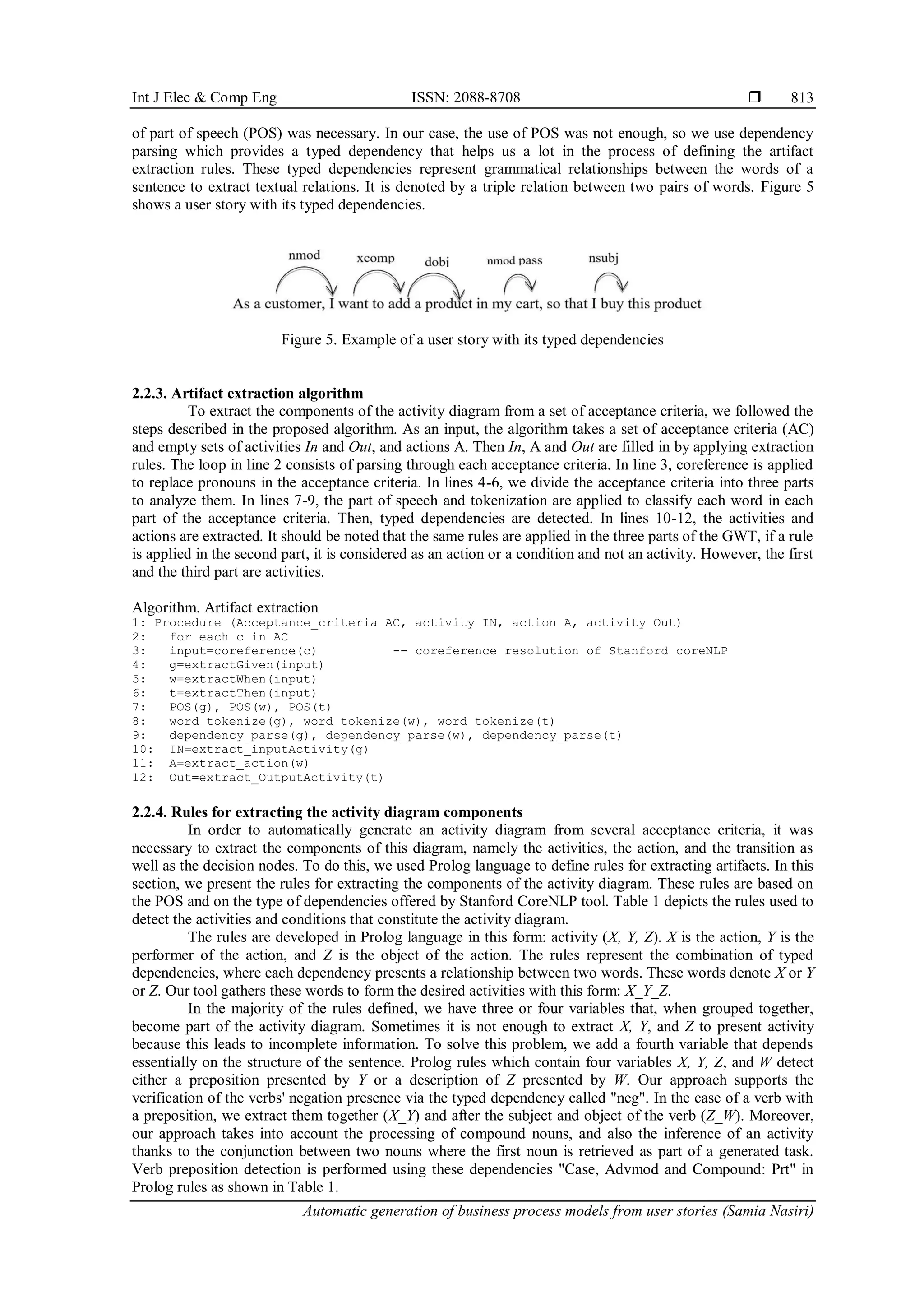 Automatic generation of business process models from user stories | PDF