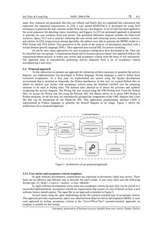 Automatic generation of business process models from user stories | PDF