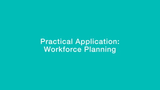 Practical Application: !
Workforce Planning!
!
 