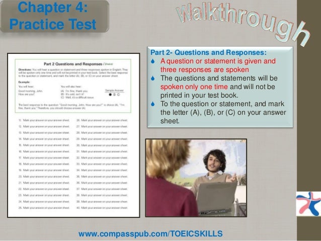 4 toeic listening talks part Taking TOEIC® the