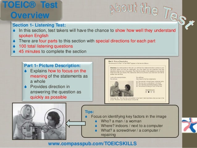 listening part 1 tips toeic the TOEIC® Taking listening part 1 tips toeic the TOEIC® Taking