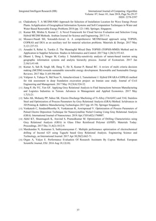 Integrated Intelligent Research (IIR) International Journal of Computing Algorithm
Volume: 07, Issue: 01, June 2018, Page ...