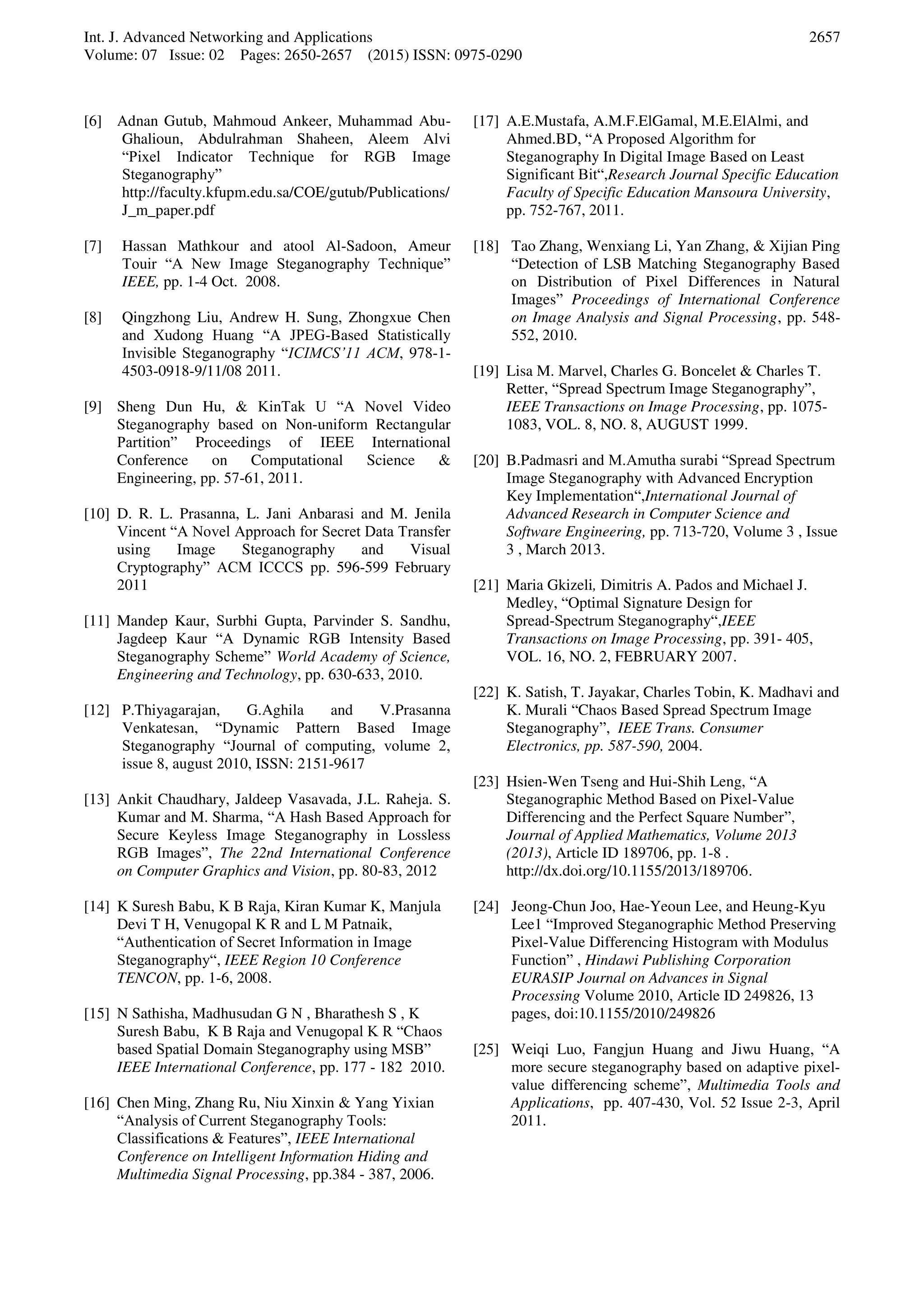 Comparative Study of Spatial Domain Image Steganography Techniques | PDF