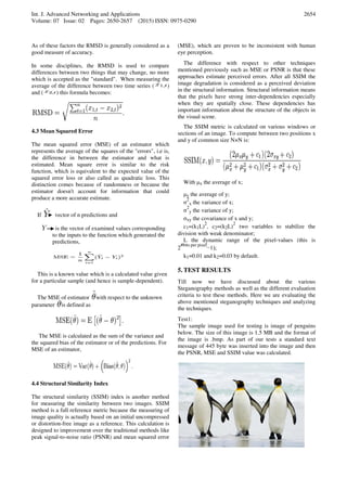 Comparative Study of Spatial Domain Image Steganography Techniques | PDF