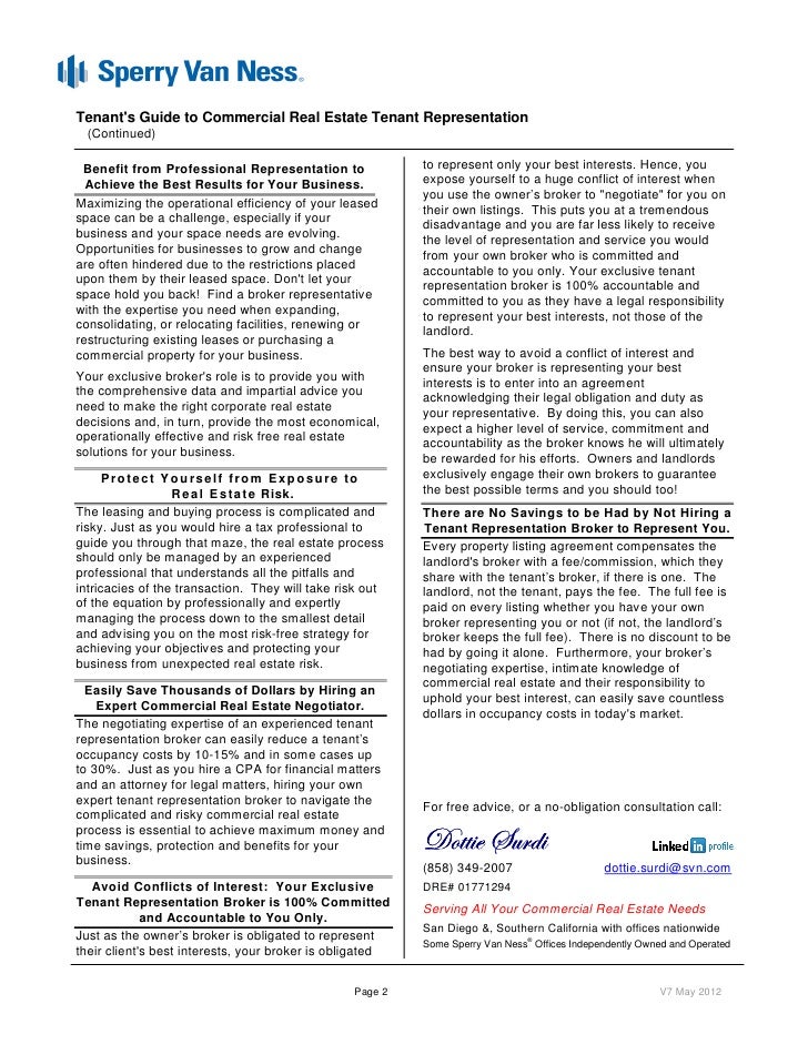 Tenant\'s Guide to Commercial Real Estate Tenant Representation