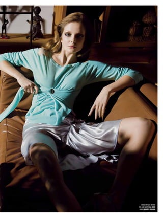 Eniko Mihalik wEars
Top and skirT NiNa Ricci
 shoEs MaNolo BlahNik
 