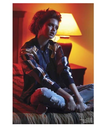 Lindsey wears
Jacket and Jeans Just Cavalli
      earrings Melinda Maria
        Bandana styList’s own
 