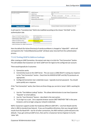 Cryoserver V8 admin guide | PDF