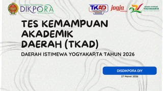 Tes Embedded Tes Kemampuan Akademik Daerah (TKAD) DIY 2026: Strategi Peningkatan ...