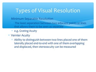 BEST PPT ON VISUAL ACUITY | PPT