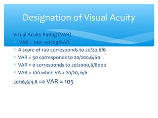 BEST PPT ON VISUAL ACUITY | PPT