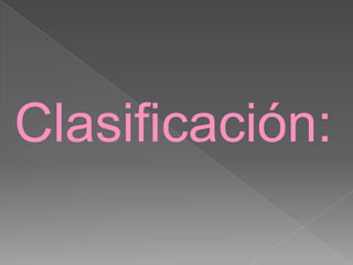 Clasificación: 
 