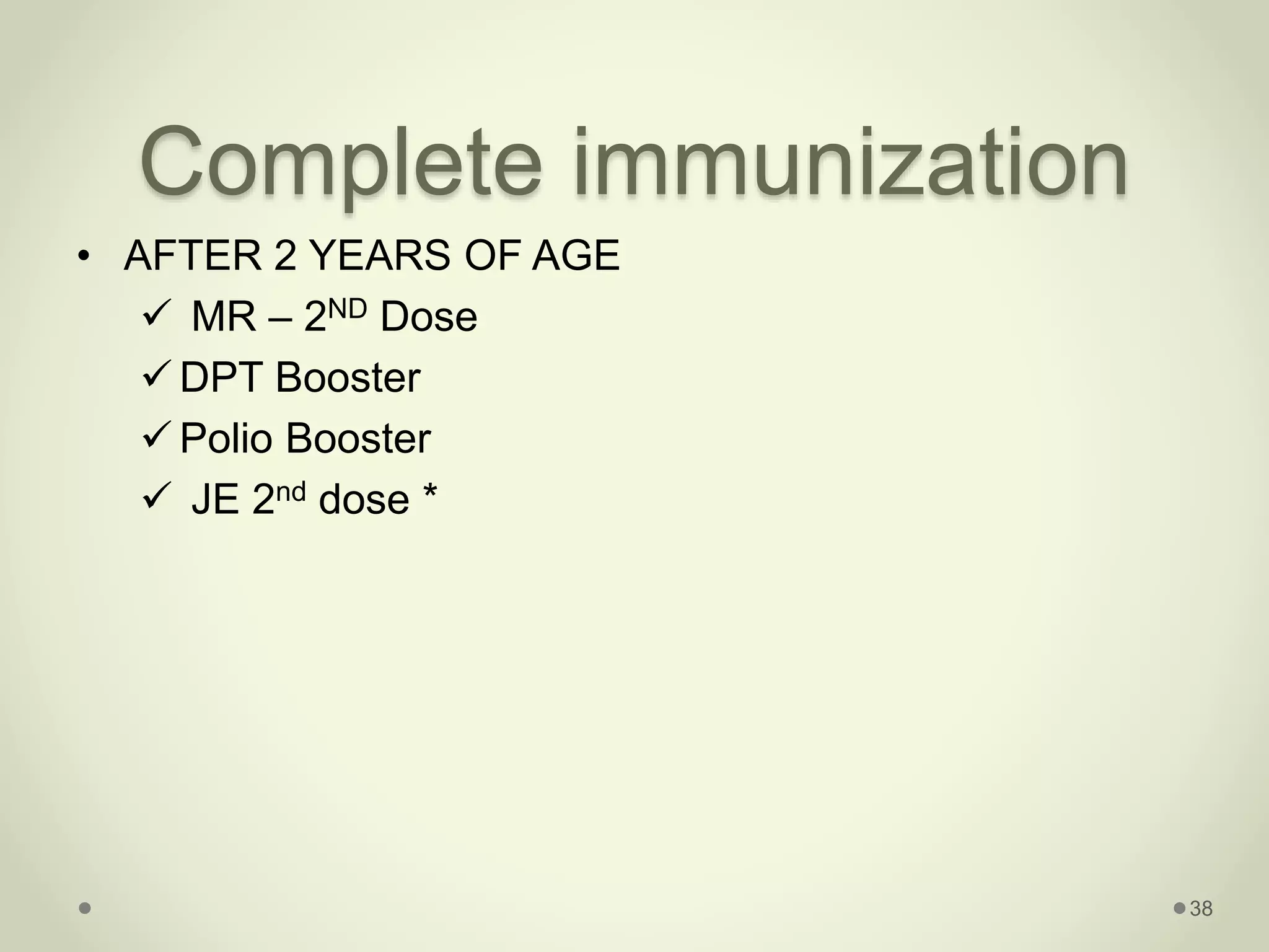 Complete Immunization National Immunization Schedule | PPTX