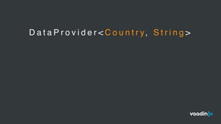D a t a P r o v i d e r < C o u n t r y, S t r i n g >
 