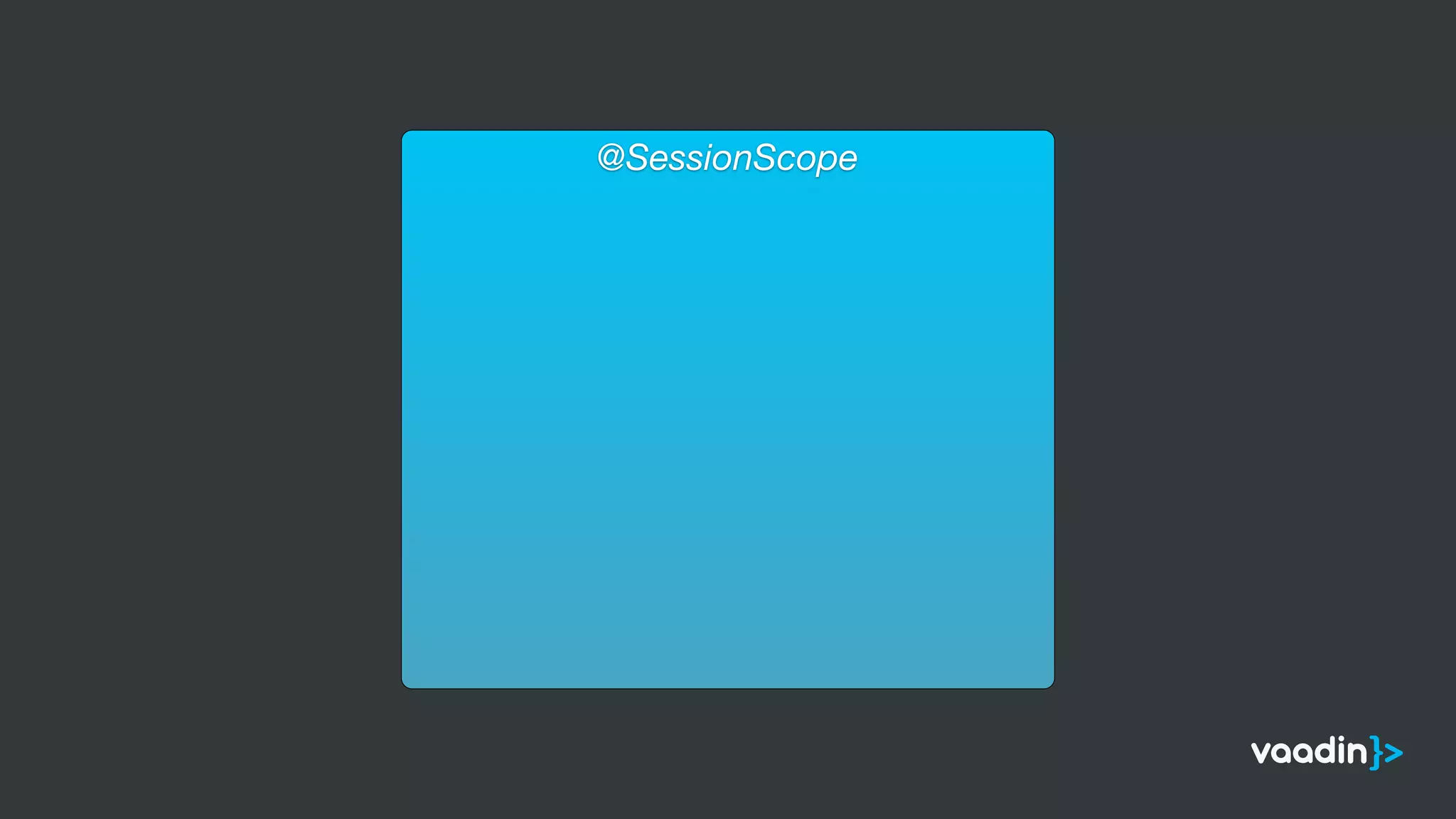 @SessionScope
 