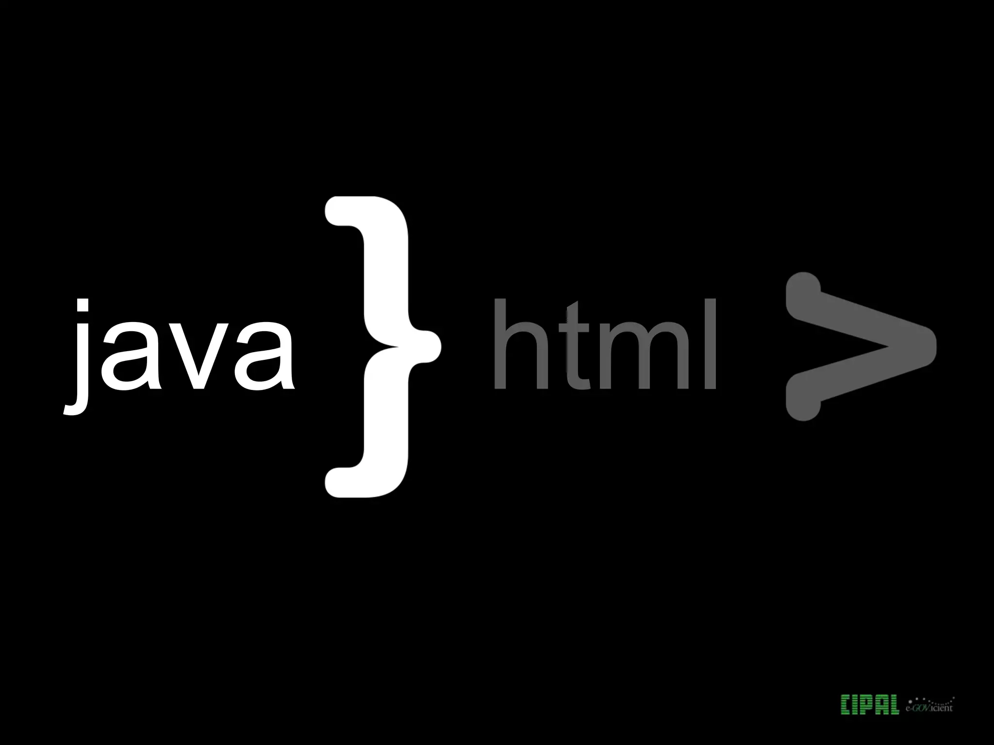 java html