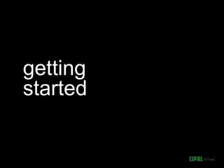 getting
started
 