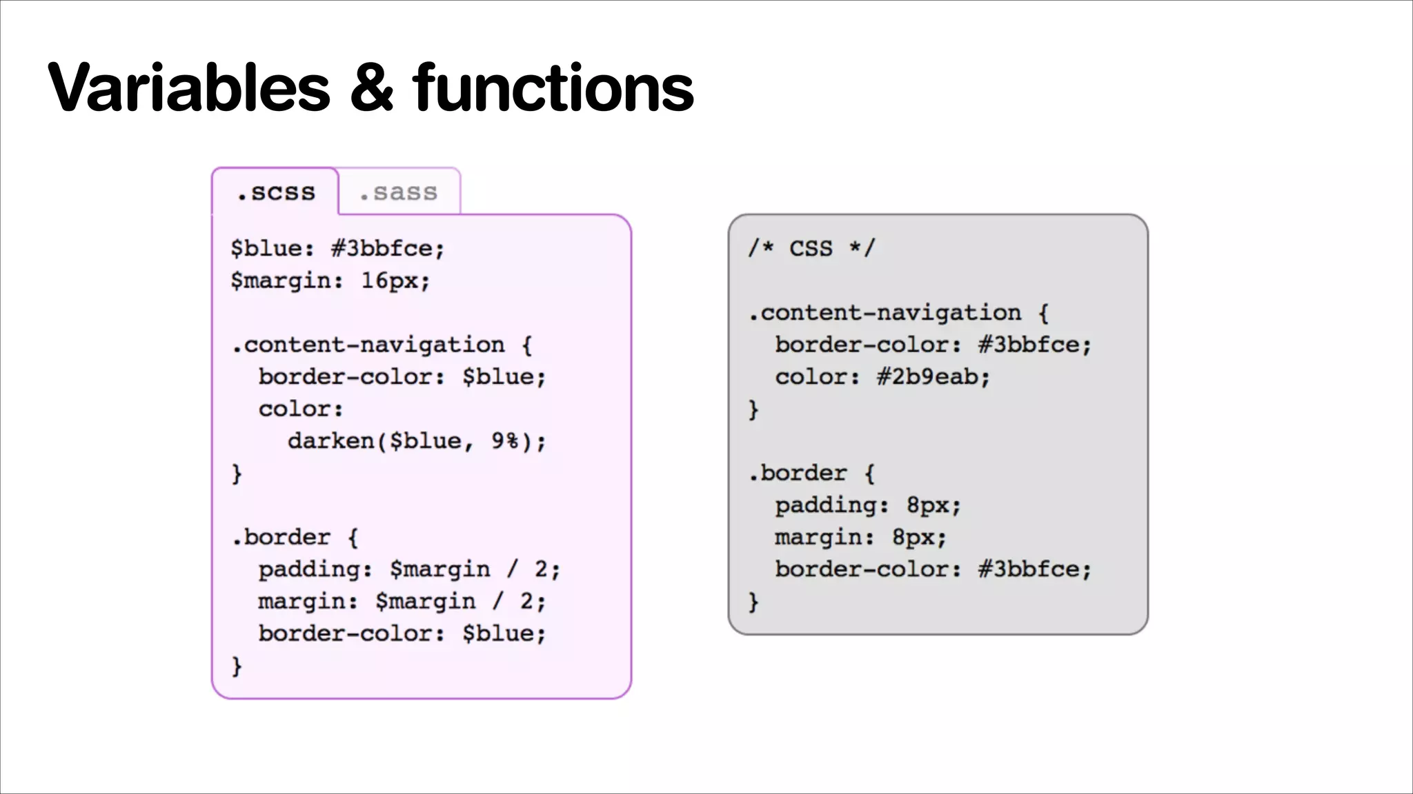Variables & functions

 