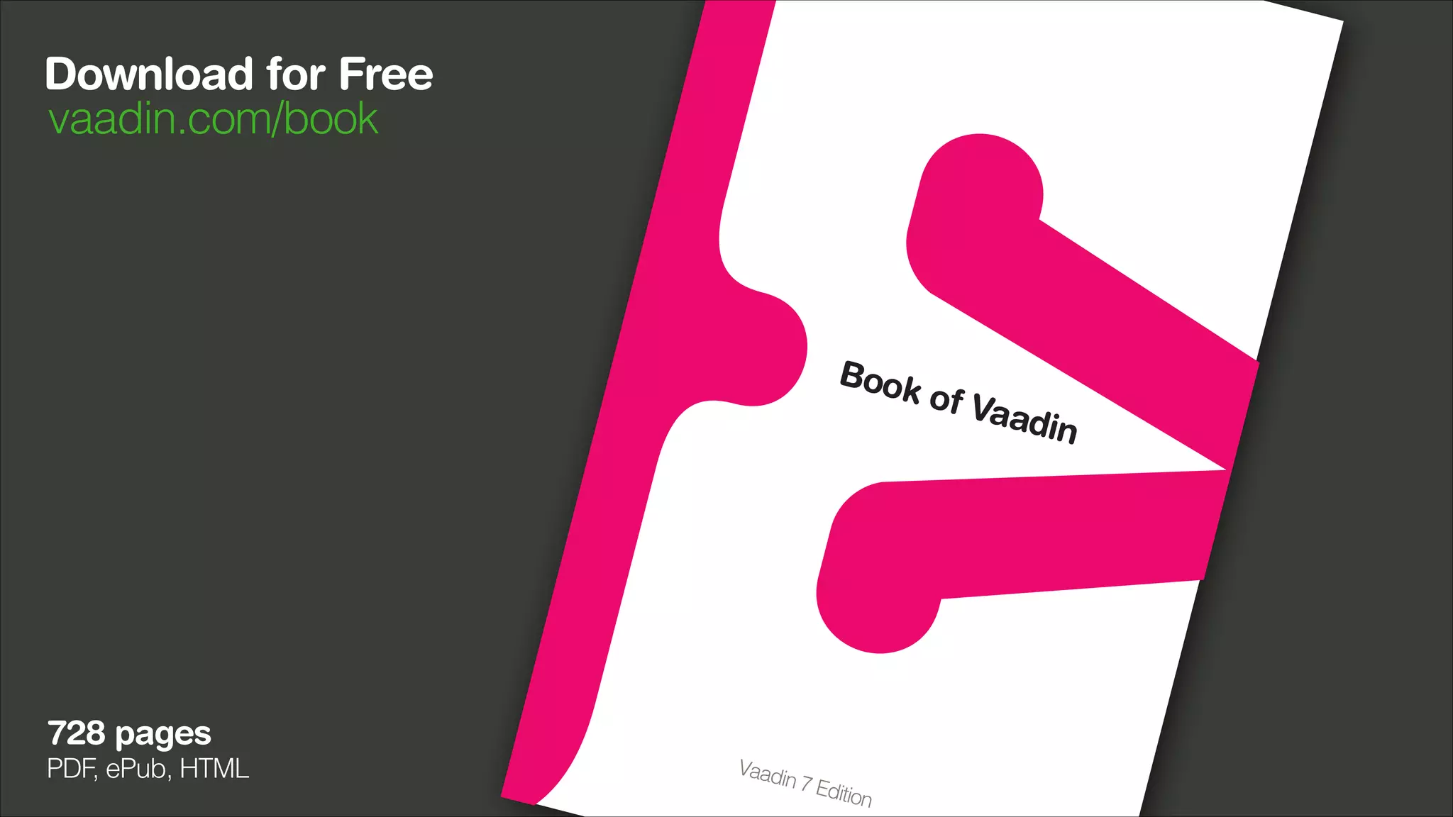 Download for Free
vaadin.com/book

-93-

1970
-1

01

728 pages

PDF, ePub, HTML

 
