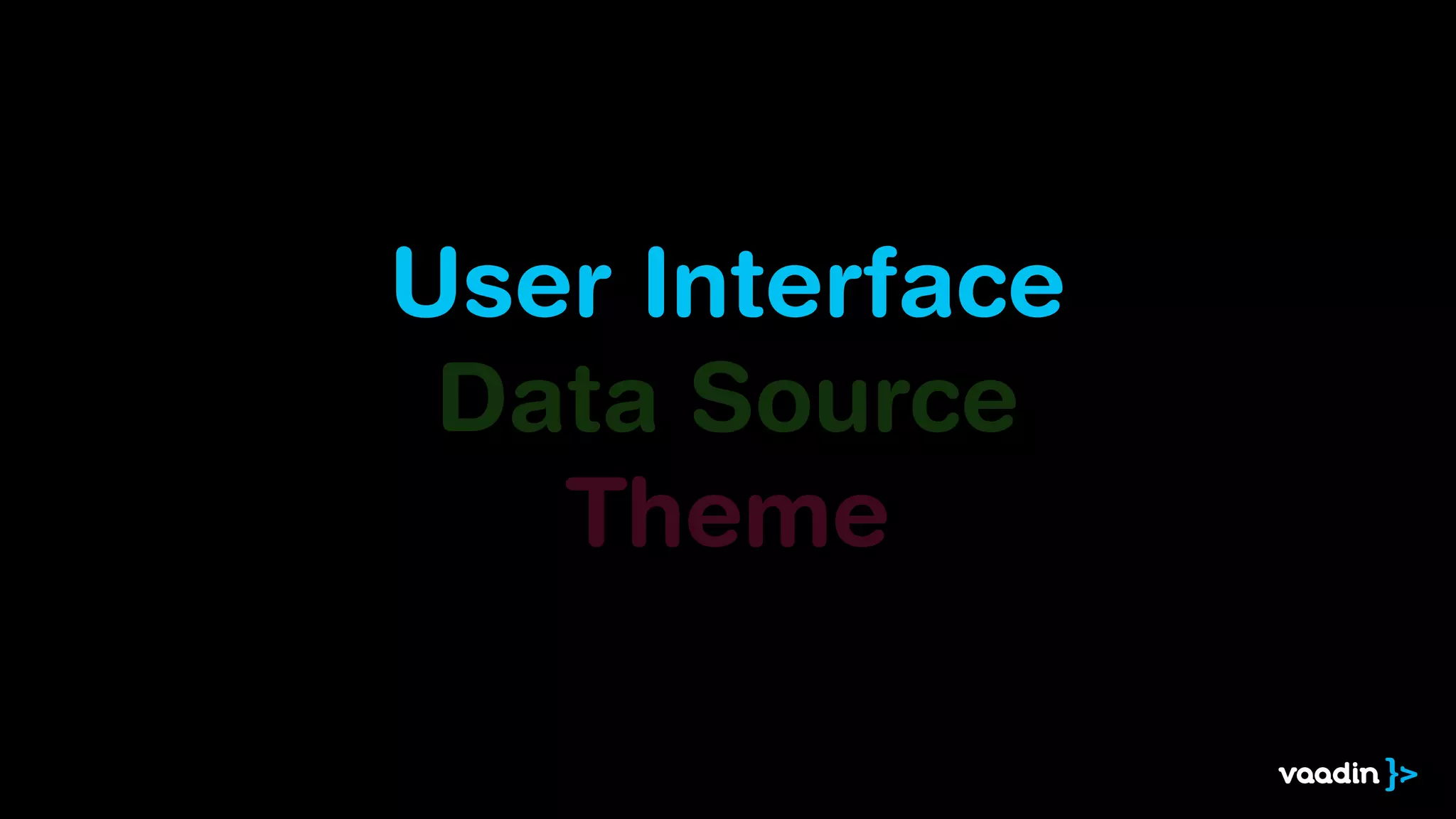 User Interface
Data Source
Theme

 