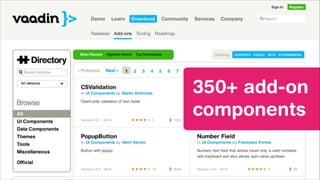 350+ add-on
components

 
